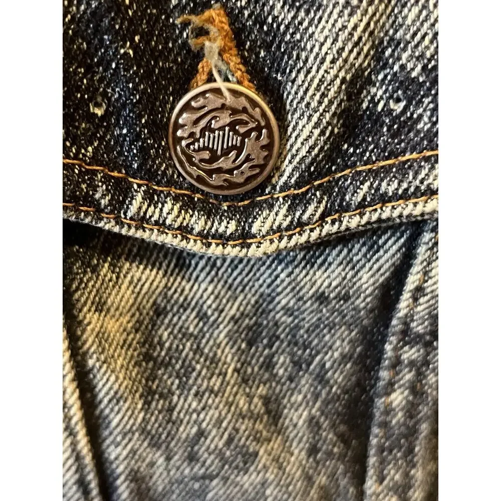 WALT DISNEY STUDIOS Denim Jacket Men's Size Small Acid Washed USA